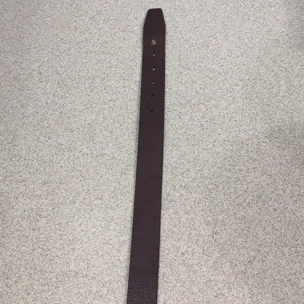 Fossil Brown Leather Belt, Size Men's Large